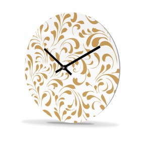 Wall Clock Acrylic Glass Round Porcelain