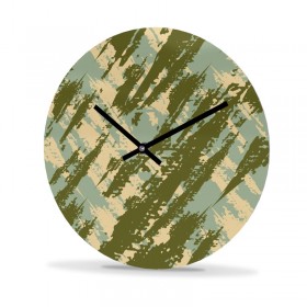 Wall Clock Acrylic Glass Round Grunge
