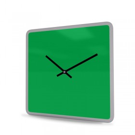 Wall Clock Acrylic Glass Square Unicolor