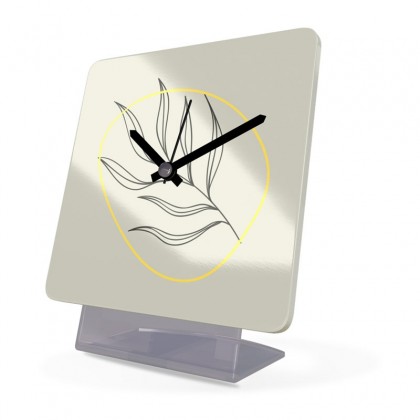 Alarm Clock Acrylic Glass Leaf